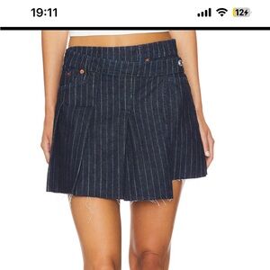 Re/Done Dark Blue Striped Jeans